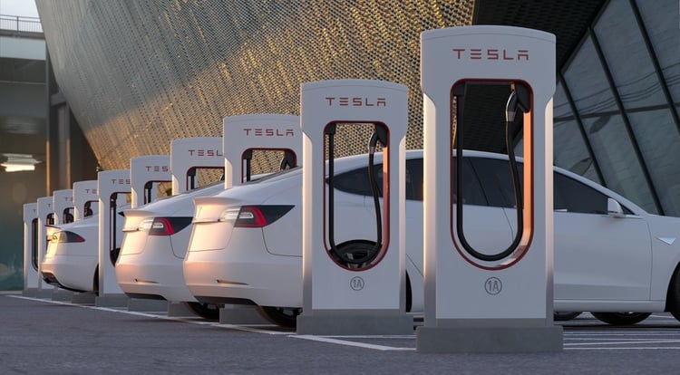 tesla charging