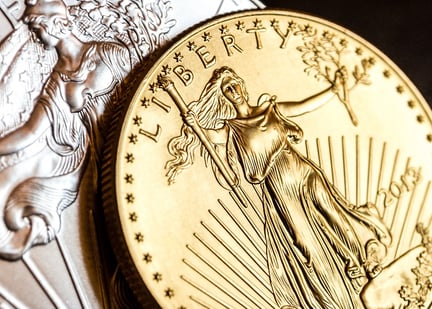 gold silver coin