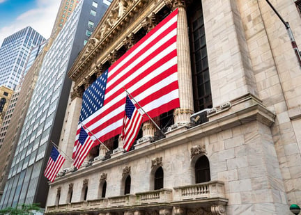 US flag Stock Exchange